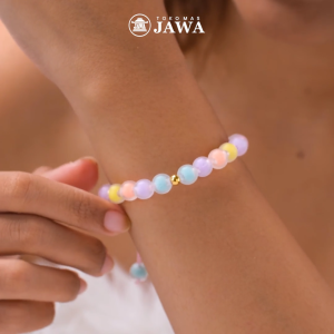 Gelang Tali Emas ANASTASYA Rainbow Kadar 10 Karat Toko Mas Jawa