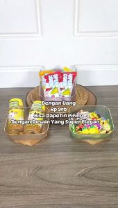 Piring Makanan Cemilan Buah Snack Piring Plastik Kristal Piring Kristal Elegant Genki Market