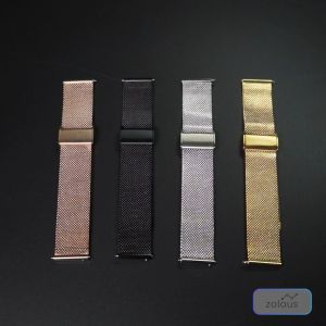 Amazfit GTS 2/2e/2 Mini/3/4/4 Mini/GTR 42mm Milanese Loop Stainless Steel Metal 20mm Watch Strap Band Buckle