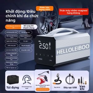 HELLOLEIBOO | Bộ Kích Nổ & Bơm Lốp Ô Tô Nguồn Khẩn Cấp 12V Công Suất Lớn
