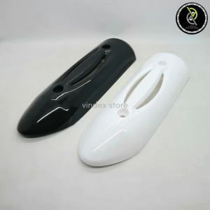 TUTUP TAMENG COVER PELINDUNG KNALPOT SCOOPY KARBU PUTIH HITAM KYT