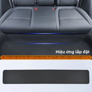 Tesla Model Y Juniper Ghế Đá Miếng Lót Bao Da Nhân Tạo Nội Thất Dải Bảo Vệ Góc Chống Đá Cho Ghế Sau