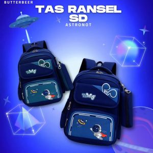 BB - Tas Ransel/ Tas Ransel Troli sekolah SD Gambar Astronot