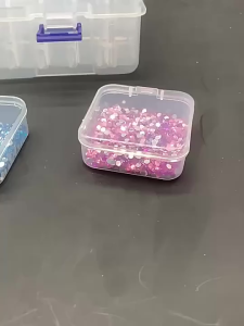 World Aifei Mall 12 Pack Plastic Clear Storage Box Organizer Small Storage Containers Mini Organi