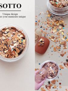 Kafka. Sea Salt Sotto Nail Material Rock Borneol Broken Shell Collection Ornament Caramel Ancient Rock Piece Glitter