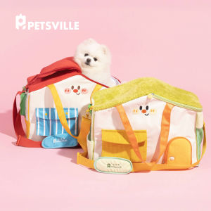 Candy Colored Cat Bag Portable Crossbody Pet Outing Bag Lightweight Backpack for Small Dogs And Cats Pet Travel Accessories