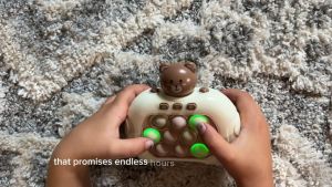 Quick Push Electronic Pop It Toy Educational Puzzle Toys Pop It Game Console Childrens Focus Training Whack-A-Mole Soft Sensory Toy Silicone Elimination兒童速推游戲機 解壓玩具