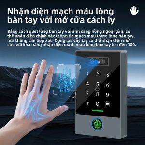 Chuông Cửa Video TTLOCK K3D Với Chức Năng Nhận Diện Khuôn Mặt Vân Tay Tĩnh Mạch Lòng Bàn Tay & Nhận Diện Khuôn Mặt 3D Máy Chấm Công An Ninh 3 Trong 1 Chống Nước IP67