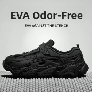 Mens 2025 Summer New Outdoor Water Crossing Anti-slip Fishing Professional Slip-off Breathable Hole Shoe Casual EVA Sandals