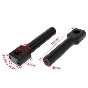 Motorcycle Handlebar Riser Mount 22/25mm Handle Bar Clamp Adaptor Universal Black/ Chrome Aluminum Motorbike Parts Accessories