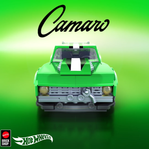 Mattel Brick Shop Hot Wheels Custom ’68 Camaro Building Toy Kit (289 Pieces) For Collectors