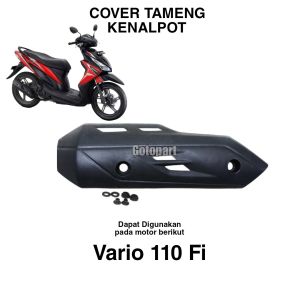 cover tameng kenalpot Vario 110 fi pelindung tutup knalpot Vario