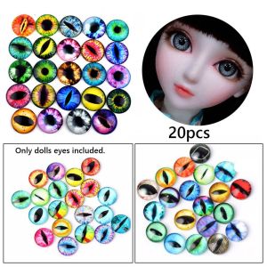 ROLL 20pcs Animal Accessories Eyeballs DIY Crafts Time Gem Glass Dolls Eyes