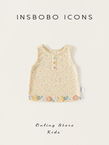 insbobo | Girls Vest Sleeveless Summer New Design Flower Pattern
