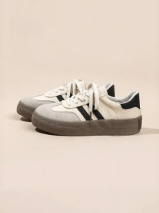 Semir | Giày Sneaker Nữ Đế Cao Retro Phong Cách German Army Trainer