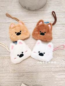 น่ารัก การ์ตูน ตุ๊กตา West Highland พวงกุญแจตุ๊กตากระเป๋าเป้สะพายหลังแขวนสายไฟอุปกรณ์เสริมกระเป๋าใส่เหรียญสาวของขวัญสําหรับแฟน