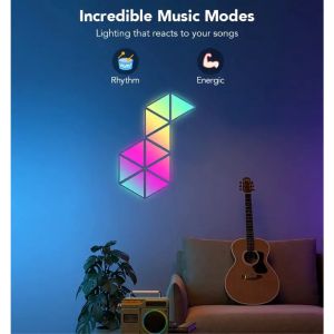 Govee Glide Triangle Light Panels Gaming Light Smart Wall Light (10 Pcs) Lampu Dinding Lampu Gaming