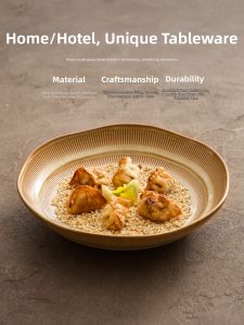 YOGEHOME | Yuexiaokuan Gradient Stripe Ceramic Plate