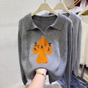 GUIQINGHUAZHI | Flattering Long Sleeve Knitwear Sweater