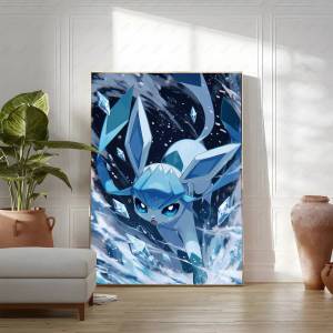 Bandai | Pokemon Peripherals Eevee Sylveon Vaporeon Canvas Wall Art Room Decor Poster