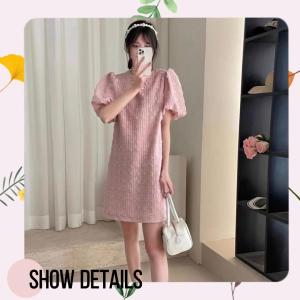 ชุดเดรส มินิมอล เสื้อผ้าแฟชั่น 🧀ชุดเดรสสายหวาน✨ คุมโทน สะดวกสบาย ลูกค้า การผลิตทันสมัย ถูก ถูก ถูก