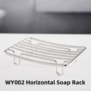 Drainable Stainless Steel 304 Soap Dish Bathroom Soap Holder No Drilling Required Soap Tray Soap Bracket for Household Use