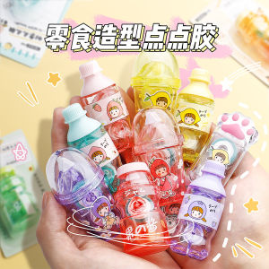 Cute Dot Double-Sided Adhesive Tape New Product Pen Style Correction Tape Transparent Craft Paper Childrens Handmade Sticker Scrapbooking Tape