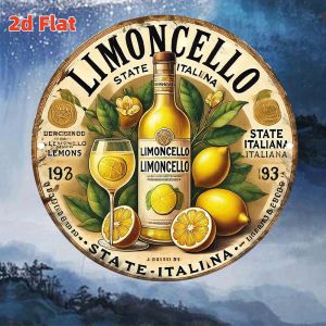 2D 20CM Retro Pastoral Lemon Wooden Round Plate Furniture Hanging Wall Outdoor Decor Restaurant Bar Kitchen DIY Shooting Props
