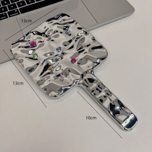 Portable Handheld Folding Makeup Mirror High Definition Cute Cartoon Student Dormitory Mirror Compact Travel Size Womens Mirror