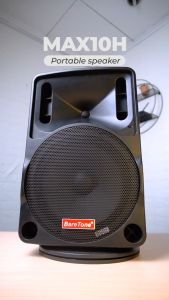 Baretone MAX10C 10 Active Portable Speaker 100W With 2pcs Mic [FREE Laptop Cable]