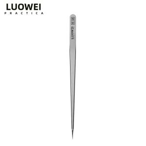 Kẹp Nhíp Thép Không Gỉ Siêu Nhỏ Đầu Thẳng Độ Chính Xác Cao LUOWEI IS-40 Dùng Cho Sửa Chữa Dây Nối PCB BGA Điện Thoại