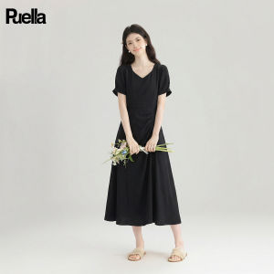 puella | Elegant French Style Slimming Bubble Sleeve Dress
