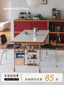 Nordic Bauhaus Thickened Stainless Steel And Rock Board Table Marselha Plan Toledo Dining Table Economic Type Rectangle Shape