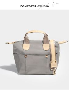 Fashionable Commuter Nylon Womens Bag 2025 New Spring Summer Waterproof Canvas Korean Style Single Shoulder Crossbody Dumpling Tote Bag