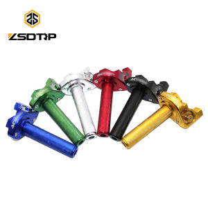 ZSDTRP Universal 22mm Motorcycle CNC Aluminum Acerbs Handle Throttle Grip Quick Twister With Throttle Cable for 50 110 125 250cc