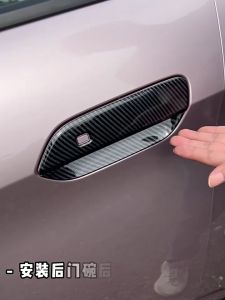 Malaysia Version BYD Dolphin RHD Door Handle Cover Door Inner Bowl Carbon Car Accessories Door Bowl Protect Anti Scratch Exterior Trim