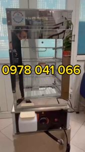 Tủ hấp bánh bao 5 khay nhập khẩu nguyên kiện giá tốt