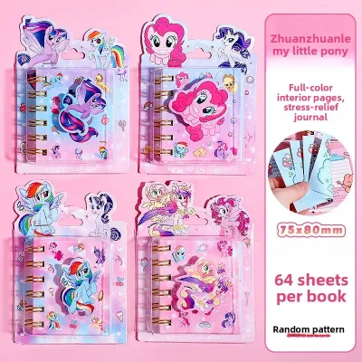 Hasbro | Cartoon Creative My Little Pony Spin-the-Luck Coil Notebook - Mini Stress-Relief Notebook with Fun and High-Quality Design