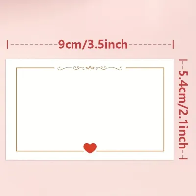 heart-shaped simple blank small cards for weddingsValentines Day birthdaysanniversariesfestivalsgift labelsmessage card