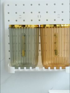 AC06-3 กระบอกสีใสแต่งลายตรงขอบทอง - ตรงพื้นฐาน สีใส