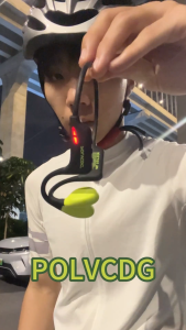 Polvcdg- H50 LED Light Bone Conduction Sports Headphones Ipx8 Waterproof Swimming Headphones Bluetooth 6.0 Cycling Sports Headphones With Microphone