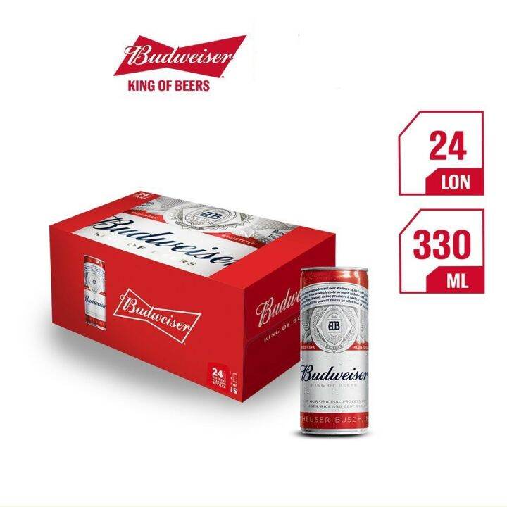 Bia Budweiser Thùng 24 Lon 330ml | Lazada.vn