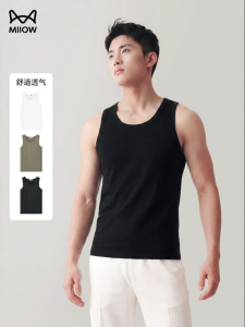 MiiOW | Cotton Seamless Mens Sleeveless Undershirt Tank Top