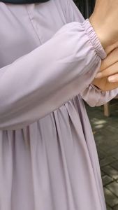 Dress Babydoll Gamis Syari Polos Mikha Wolfis Premium | Gamis Wanita Terbaru Terlaris Busui Friendly | Gamis Lebaran Mewah Elegan