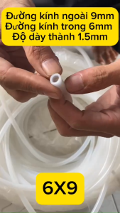 1 MÉT RON SILICON THỰC PHẨM CHỊU NHIỆT SIZE 6X8MM VÀ 6X9MM  #THUYTINHDIY