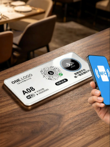 QIANGBIAO | Customizable Restaurant QR Code Sticker Wi-Fi Connection Acrylic Self-Adhesive Table Sign