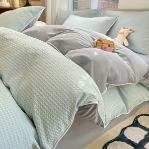 Kiss Dear | Luxury Washed Cotton 60 Yarn Count Bedding Set with Jacquard
