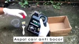 Aspal cair emulsion 1 kg-wall treatment-waterproff-Anti air-Cat Kolam-Bukan Aquaprof-Bukan Sika-Bukan Nodrop