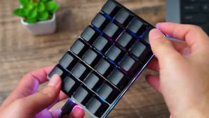 Mini Black 24 Keys Custom Mechanical Keyboard 16 Keys Programmable Gaming Keyboard Sayo Device Shortcut Keypad for Office