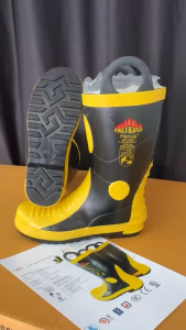 Harvik 9685 รองเท้าดับเพลิง มาตรฐาน EN 15090 & CE (มีหูหิ้ว)